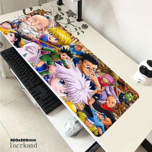 Mouse pad Hunter x Hunter alfombrilla xxl wear-resistant and nonslip gamer mini pc desk mat large keyboard tapis souris mousepad