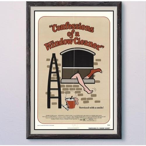 N052 COMFESSIONS OF A WINDOW CLEANER Vintage Classic Movie Wall Silk Cloth HD Poster Art Home Decoration Gift