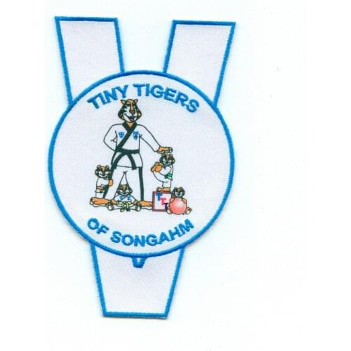 Custom 50% Tiny Tigers Of Songahm embroidered iron-on patch