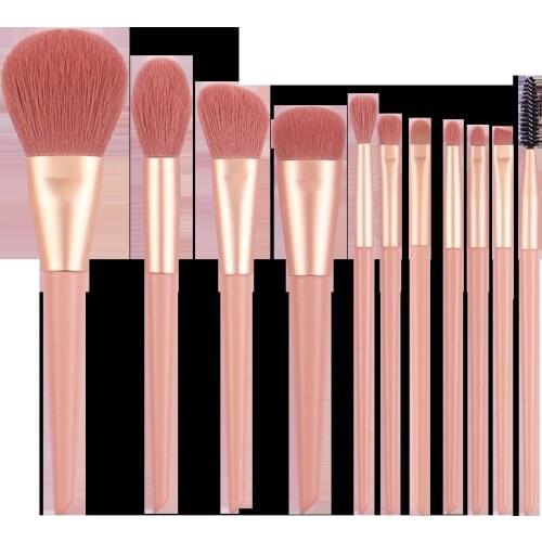 Pink Makeup Brushes Set Professional Fluffy Powder Foundation Eye Shadow Blending Cosmetic Easy To Earry Beauty Tools Kit Hot