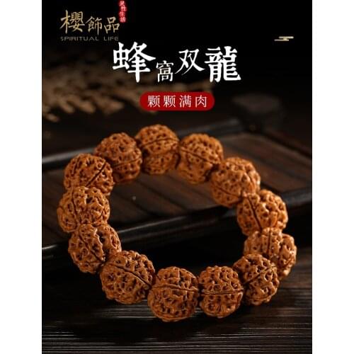 Nepal Jingang Bodhi Bracelet Mens Bodhi Seed Original Seed like Walnut Collectables-Autograph Buddha Beads