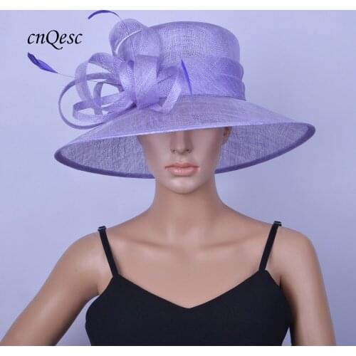 NEW ARRIVAL Lavender purple sinamay hat Church hat Kentucky derby hat