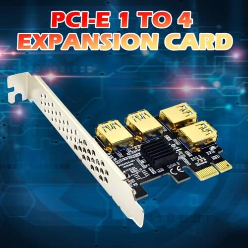 PCI-E to PCIe Adapter PCI-Express 1x to 16x 1 to 4 USB 3.0 Riser Special Riser Card PCIe Converter for BTC Miner Mining
