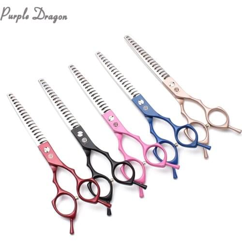 6.5" 7" JP 440C Purple Dragon Dog Grooming Scissors Thinning Scissors Professional Pet Scissors Animal Shears Dropshipping Z4009