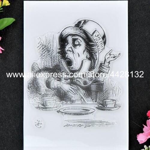 Coffee Man Scrapbook photo cards rubber stamp clear stamp transparent stamp 9052460