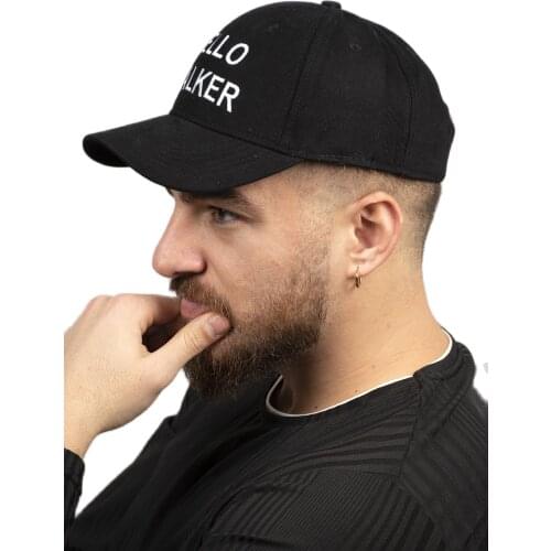 DeepSEA Unisex Black Hello Stalker Post Embroidered Dimensional Hat Animal Print Hat Sports Casual Adjustable Size 2008844