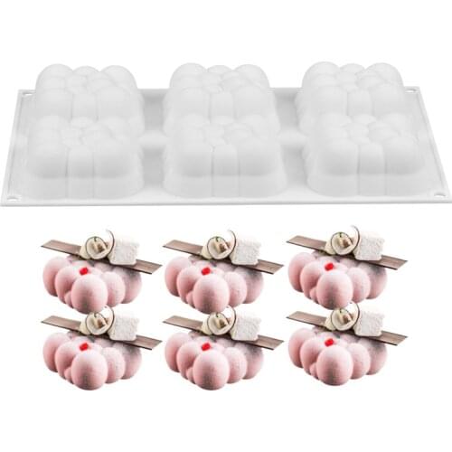 6 Hole Cloud Silicone Cake Mold for Baking Mousse Chocolate Sponge Moulds Pans Cake Decorating Tools Accessories Moule