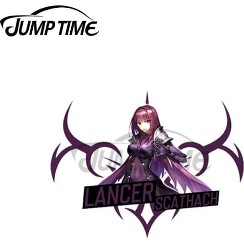 Jump Time 13 x 7.8cm For LANCER Scathach Car Stickers JDM Vinyl Air Conditioner RV VAN Fine Decal Car Accessories Graphics