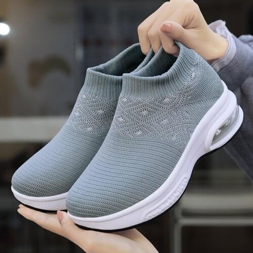 Womens mesh breathable socks air cushioning non-slip casual sports sneakers fashion 2021 new446
