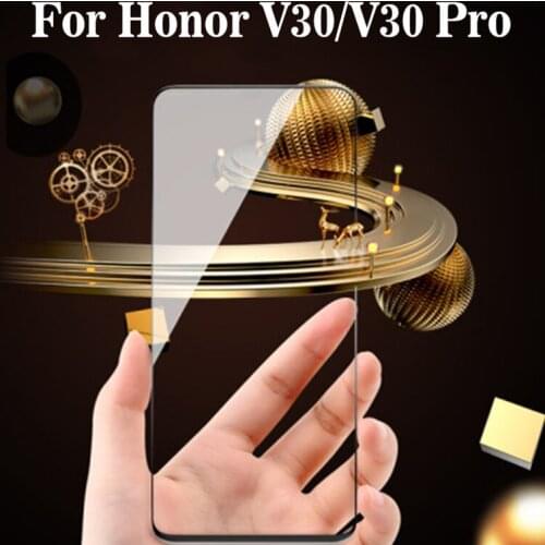 2PCS 3D Full Glue Tempered Glass For Huawei Honor View V30 Full Screen Cover Screen Protector Film For Huawei Honor V30 Pro