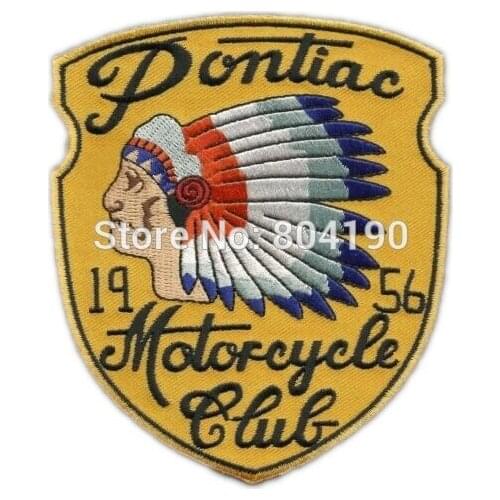 4.5" VINTAGE STYLE 1950s REPRO MOTOCYCLE CLUB CHIEF HOT ROD MC Biker Vest Metal Rock Punk applique iron on patch Patch