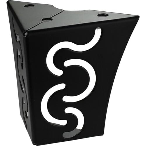 4pcs Carving Metal Furniture Legs Sofa Foot Hairpin Legs Pad Protection for Furniture Cabinet Table Leg Cover Hardware