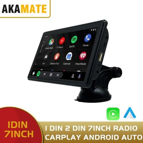 7inch Univerdal 1din 2din Car Radio Car Video Player Have Apple Carpaly And Android Auto Bluetooth FM Radio Touch Screen For Car