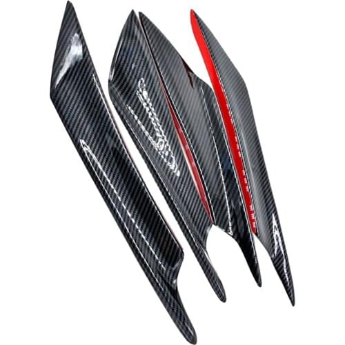 4 pcs Car Spoiler Canards Splitter Fins Body Spoiler Fin Air Knife Auto Chin Car Accessory