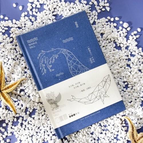 Whale Fall Notebook Creative Exquisite Simplicity Diary Notepad Student Notebook 1PCS
