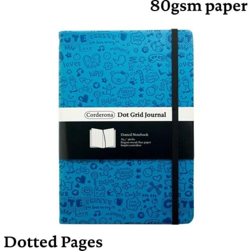 Magic Girl A5 Dotted Grid Bullet Notebook Travel Journal Hard Cover Diary Planner