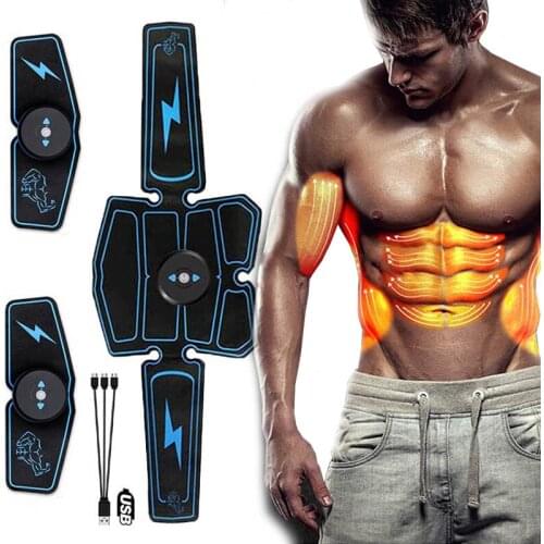 Abdominal Trainer Belt EMS Muscle Stimulator Toner Body Slimming Massager For Arm Leg Fitness Equiment Home Weight Loss Workout