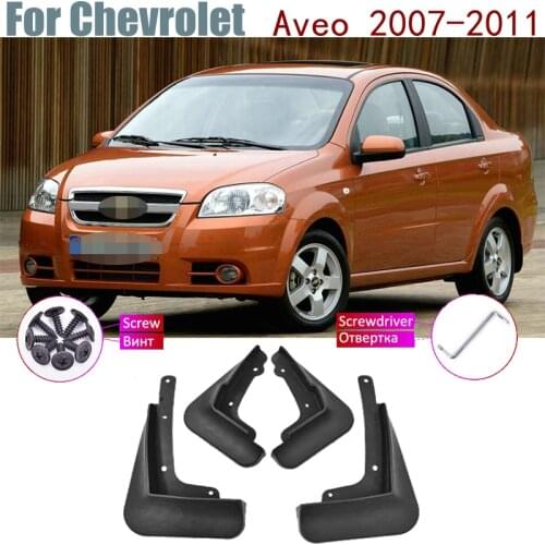 Fender Front Rear Mud Flaps Guard Splash Car Accessories 2008 2009 Mudguards For Chevrolet Aveo T250 Sean Saloon 2011~2007