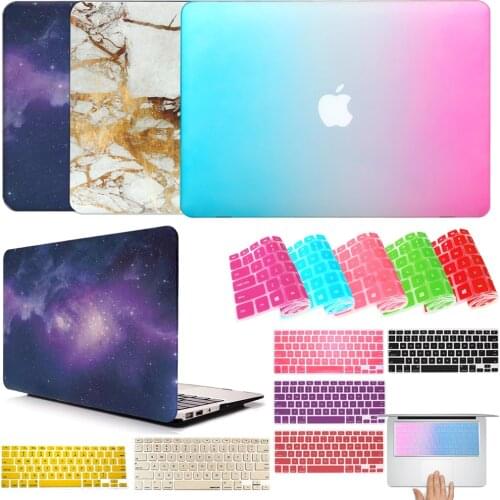 For Apple Macbook Air 11" 13"/Retina Pro 13" 15"/New AIR 13" A1932/12" (A1534) Hard Shell Laptop Case + Keyboard Cover