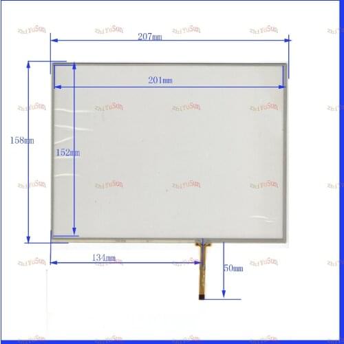 ZhiYuSun 207*158mm Touch screen sensor For industrial control Resistance screen 9.7inch for HSD100PXN1-A00 send extended line