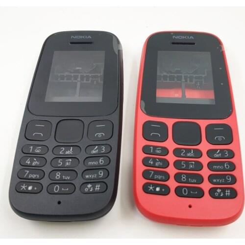 For Nokia 105 2017 TA-1010 New Full Phone Housing Cover Case + Middle Bezel + English Keypad