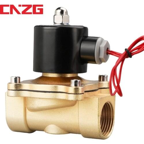 Electric Closed Solenoid Valve 1/4" 3/8" 1/2" 3/4" 1" DN8/10/15/20/25/50 Normally Pneumatic for Water Oil Air 12V 24V 220V 110V