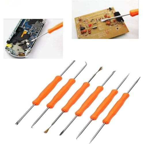 6pcs Soldering Desoldering Aid Tool Kit Solder for Soldering Aid Tools PCB Cleaning Kit Repair Tool Electronic Heat Assist Set