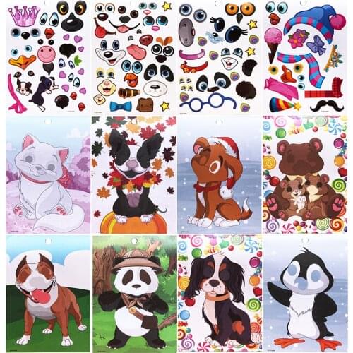 Children Attention Training Sticker Book Whole Brain Thinking Game Stickers Scene Paste 0-6 Years Puzzle Enlightenment