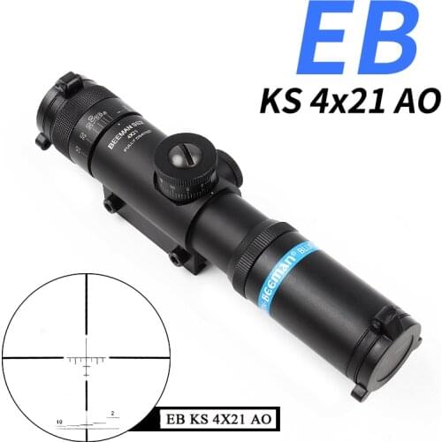 New EB SS2 4x21 AO Compact Hunting Air Rifle Scope Tactical Optical Sight Glass Etched Reticle Riflescopes With 11mm/20mm Rail