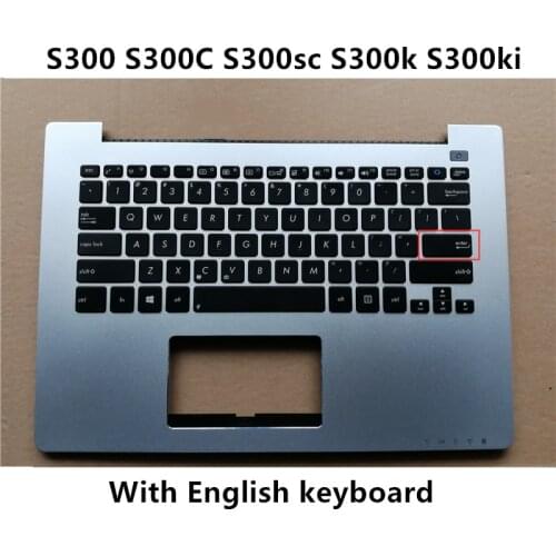 New laptop For ASUS S300 S300C S300sc S300k S300ki With English keyboard 13.3 inch Palmrest upper Cover