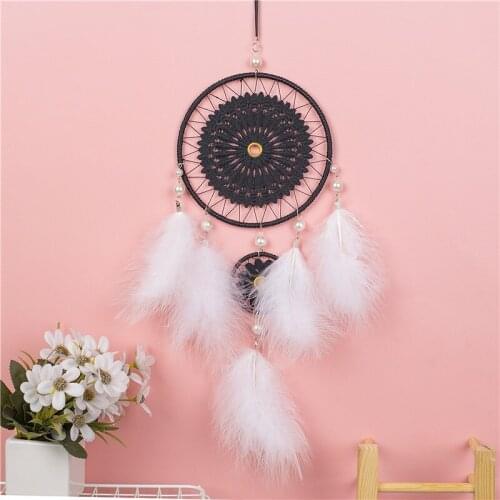 New Simple Dream Catcher Home Decoration Wedding Decoration Feather Wind Chime Pendant Gift Room Decor Aesthetic Nordic Baby