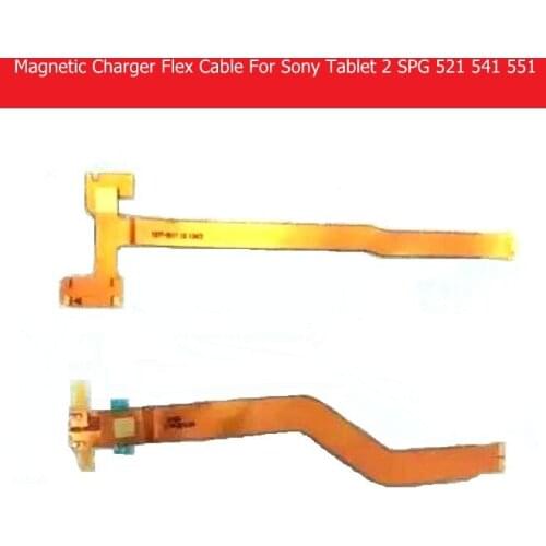 Weeten Genuine magnetic charger Port Flex Cable For Sony Tablet Z2 Sgp 521 541 551 Charging Flex cable replacement Good Test