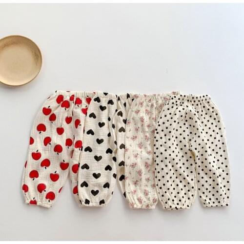 2021 Autumn Spring Newborn Baby Pants Girl Boy High Waist Leggings Cotton Clothes Toddler Trousers Clothing Infant Kids PP Pants