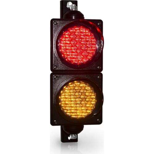 PC case 100mm cobweb lens red yellow led traffic light