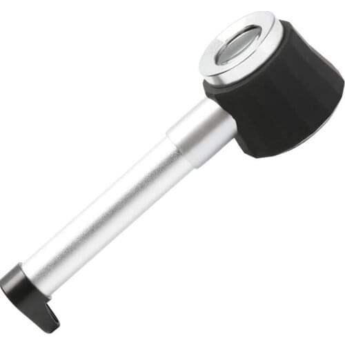 Handheld LED Lighted Magnifying Glass with Scale, 26mm 45X Portable Illuminated Magnifier for Reading, Inspection, Soldering