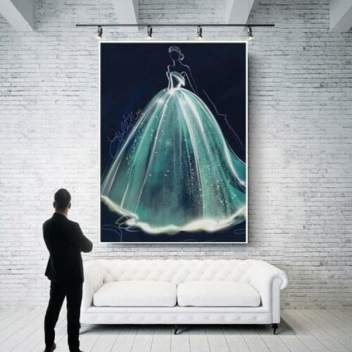 Stitch Wedding Dress Living Room Bedroom Full Embroidery Cross Stitch Wedding Simple Modern Simple Festive Picture