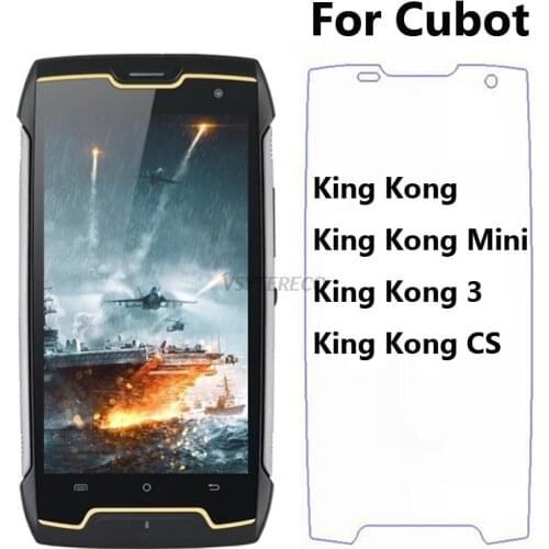 2-1PCS Tempered Glass For Cubot King Kong CS Screen Protector Protective Phone Film Cubot King Kong 3 Case Vertro King Kong Mini