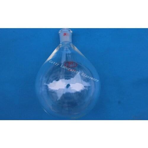 2000ml (2L) Recovery Flask, Rotary Evaporator Flask, heavy wall,24/40, Borosilicate Glass 3.3 Material