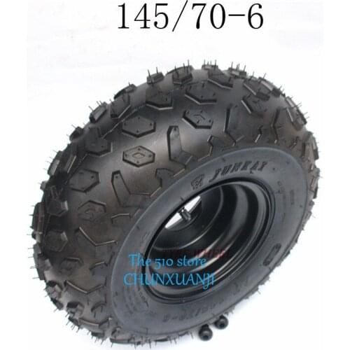 6 inch ATV wheels 145/70-6 Tire Tyre for 6 inch iron wheel Rims fits Go Kart Buggie Atv Quad 1 order