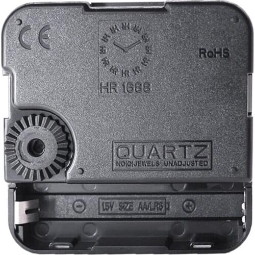 High Torque Long Shaft Silent Clock Movement Mechanism with 2 Different Size Clock Hands Repair Tool Parts Kit Replacement Set