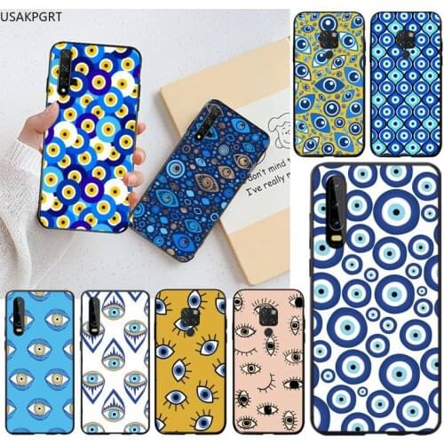 Evil eye Phone Case for Huawei P40 P30 P20 lite Pro Mate 30 20 Pro P Smart 2020 prime