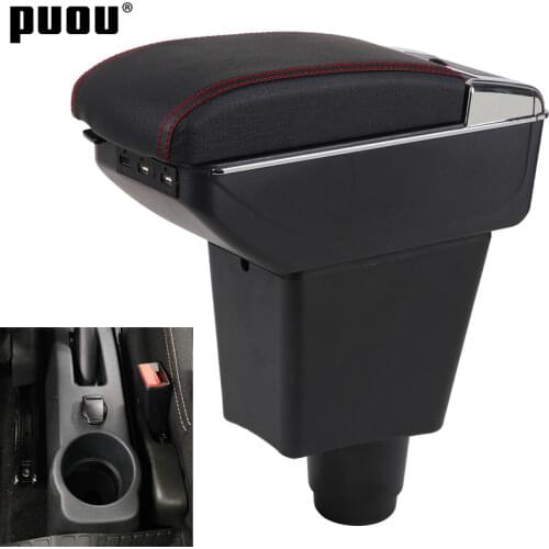 For Renault Logan central Store content Storage box Double layer armrest box with Ashtray Cup holder accessories Russian version