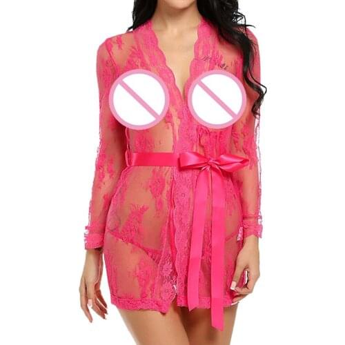 Women Nightgown Nightwear Sexy Sleepwear Lingerie Sleepshirts Robe Nightgowns Sleeping Nightdress Wedding Bathrobe Babydoll #W