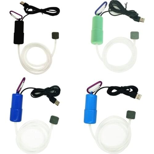 E7CC Portable Mini USB Aquarium Fish Tank Oxygen Air Pump Mute Energy Save Compressor Aquatic Terrarium Accessories