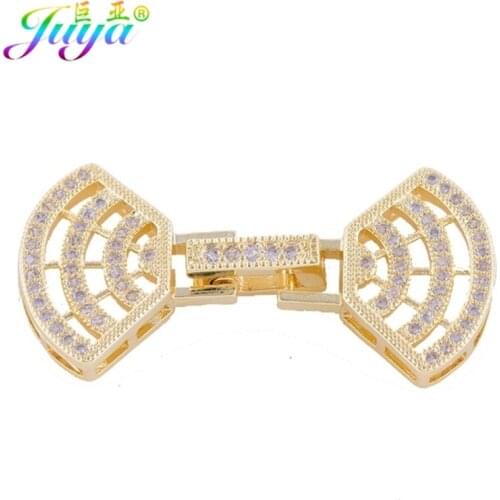 Juya DIY Beadwork Jewelry Components Fastener Connector Lock Buckle Clasps For Handmade Beads Pearls Needlework Jewerly Making