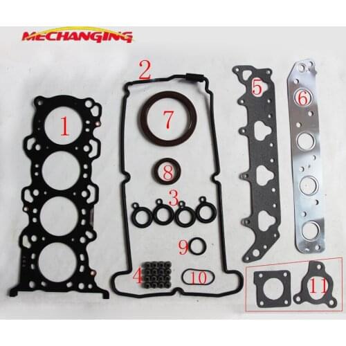 K10A FOR SUZUKI WAGON R+ (EM) AND WAGON R+ (MM) 1.0 16V Engine Parts Engine Rebuilding Kits Full Set Engine Gasket 11401-75814
