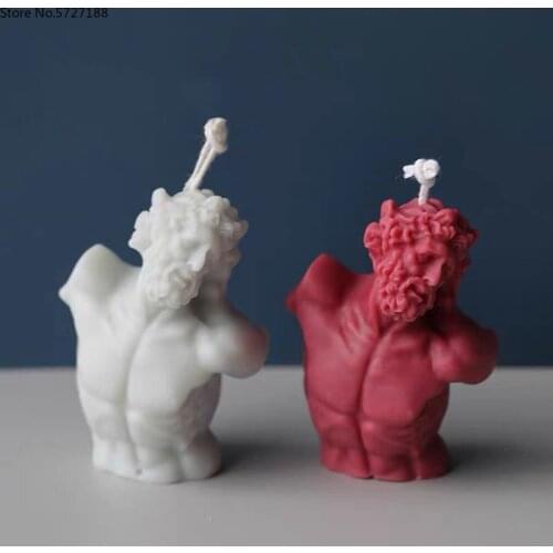 Laocoon Sculpture Candle Mold Retro Apollo Plaster Candle Mold Creative Shape Candles Wax Mold