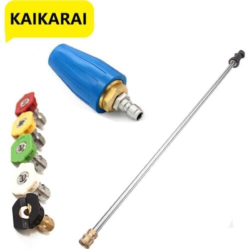 Pressure Washer 4.0 GPM 3600PSI Turbo Rotating Spray Nozzle 360degree Rotating Turbo 1/4" Quick Connect