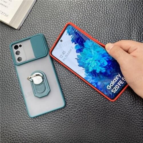 360 Soft Bumper Phone Case For Samsung S21 PLUS S20 FE M31 Prime Kickstand Back Cover For Galaxy A42 5G A51 A71 4G Phone Cover