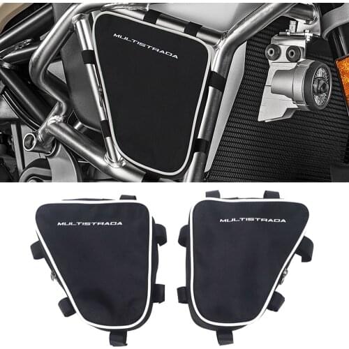 Motorcycle For DUCATI Multistrada 1200 Waterproof Repair Tool Placement Bag Frame Crash Bar Package Toolbox Bags